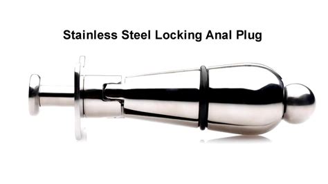 stainless steel anal plug|Master Series Stainless Steel, Locking Anal Plug .